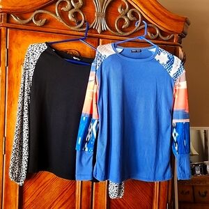 NWOT 2 Long Sleeve Waffle Knit Tops Small